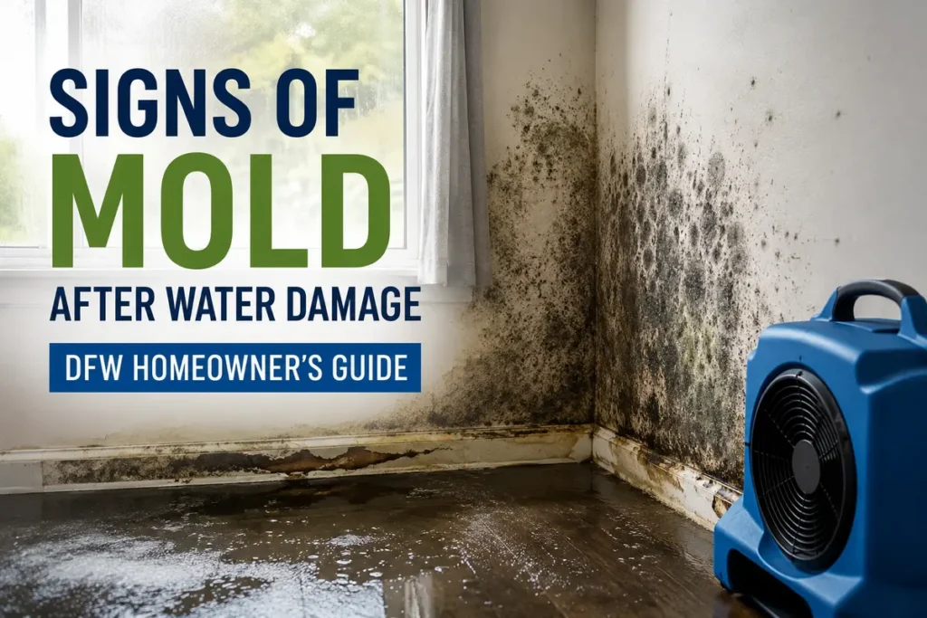 signs mold damage