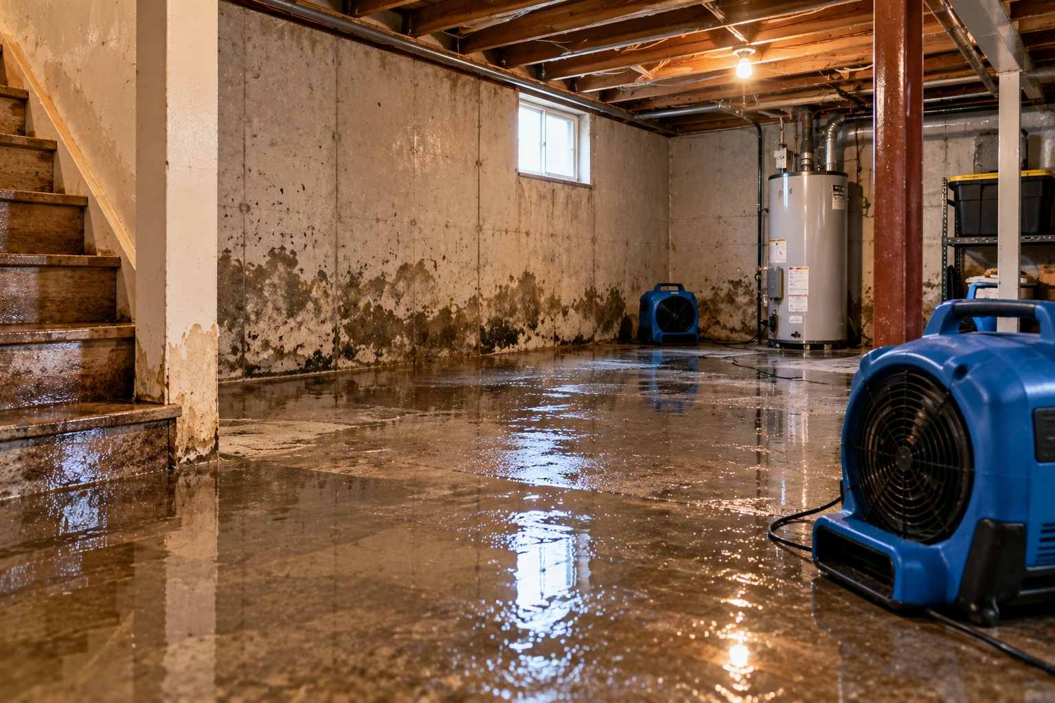 basement water damage restoration